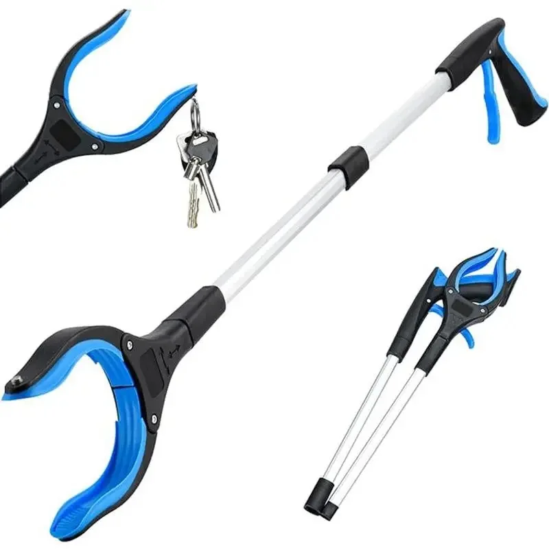 With 360° Swivel Grabber Trash Claw Foldable Grabber Trash Pick Up Stick ReachTool Litter Picker Arm Extension Outdoor