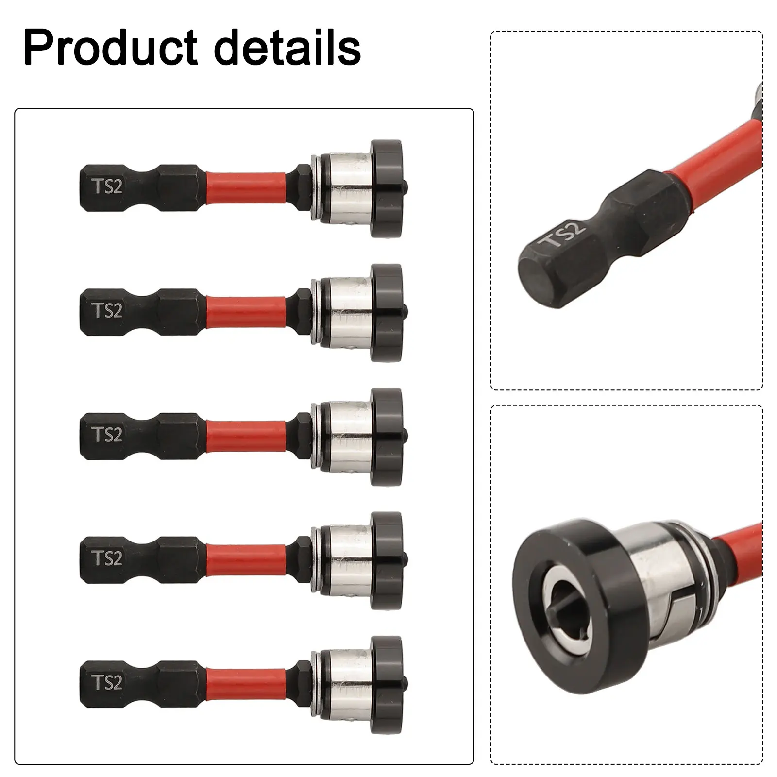 Mata bor listrik, 5 buah mata obeng pemosisian magnetik untuk pekerjaan rumah dan obeng listrik