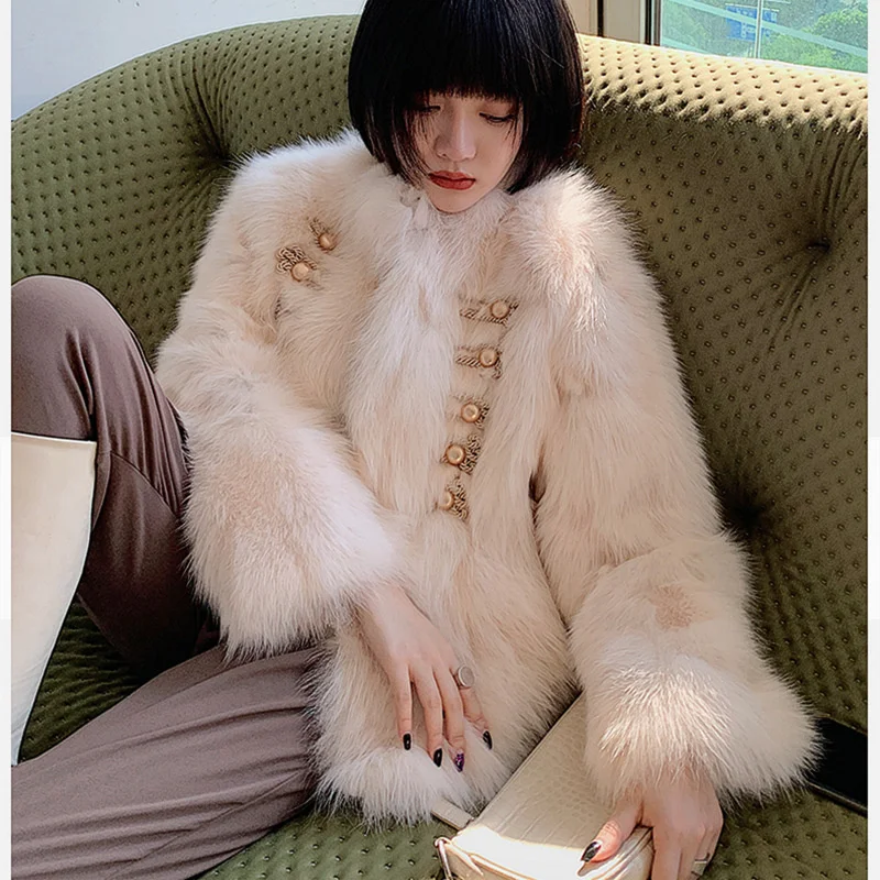 

Coat Women Winter High Quality Fluffy Short Vest Faux Fur Jacket Female
