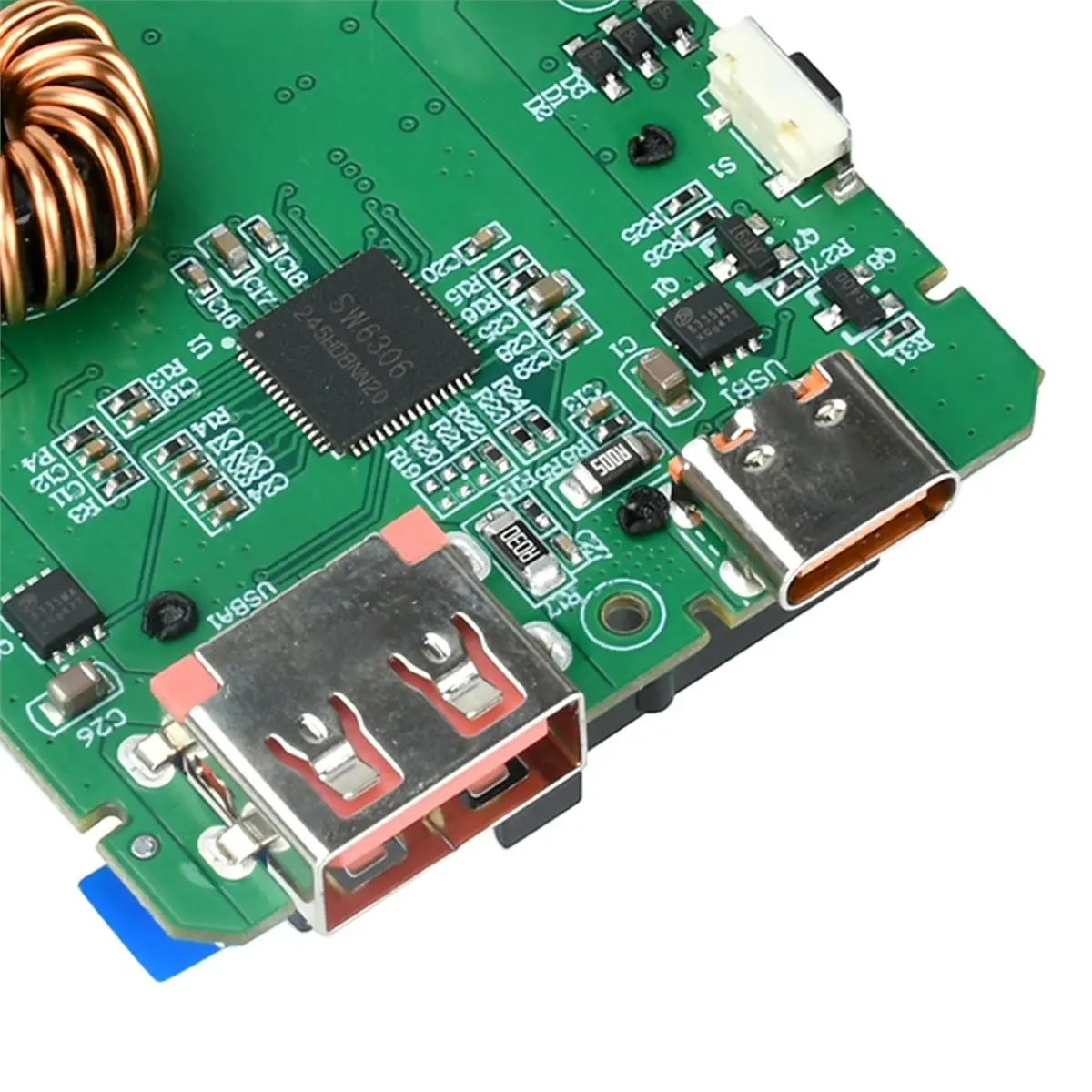 100W Fast Charging Module PD QC Power Bank Mainboard with TFT Color Display,DIY Module for PD3.0 QC4.0 Power Bank Repair