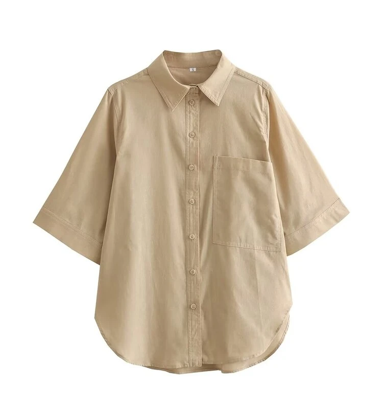 

Faionable Loose Linen irt with ket High Waist orts Women's Clothing High Street Sle Winter Collection 2023