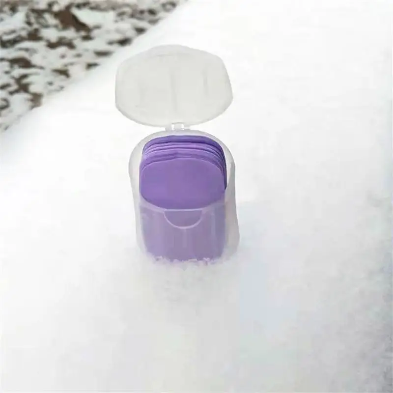 New Travel Hand-washing Soap Paper Multifunctional Aroma Sliced Cleaning Paper Disposable Boxed Mini Soap