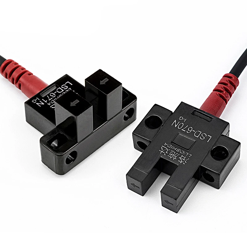 

LUOSHIDA Slot Optical Sensor Switch Square Shaped Thru-Reflection Photoelectric Sensor