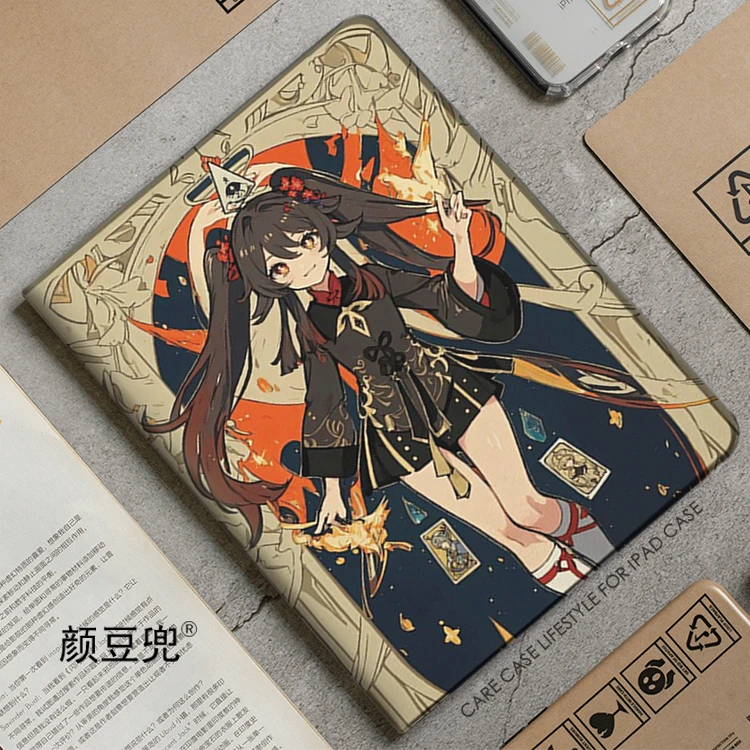 

Hutao Anime Genshin Impact For iPad Air 4 5 6 Mini 5 6 Case Luxury Silicone For Pro 13 12.9 11 10.5 inch For iPad 10th 9th Case