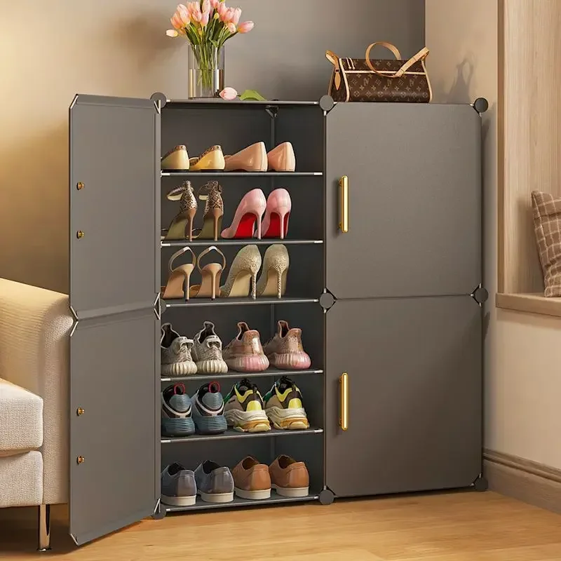 Imagem -02 - Dustproof Shoe Rack Cabinet Organizadores de Armazenamento para o Quarto Modern Home Furniture Shoe Layers Shelf Hallway Entrance Armário Novo