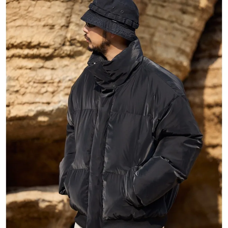 

Cotton-padded Men's Puffer Jackets, Japanense Style Mens Winter Jacket, Outdoor Windproof Coats