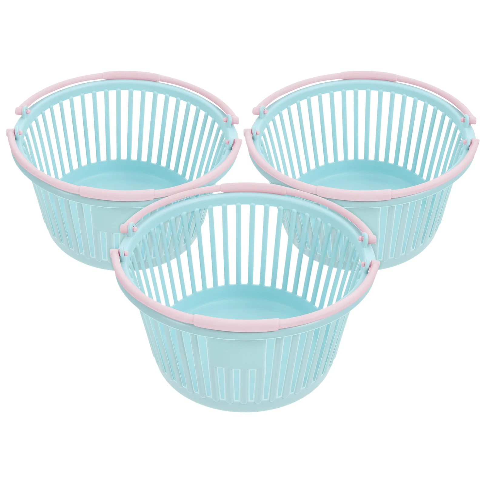 

3 Pcs Shopping Basket Baskets with Handle Gardeners Harvest Berry Containers Bayberry