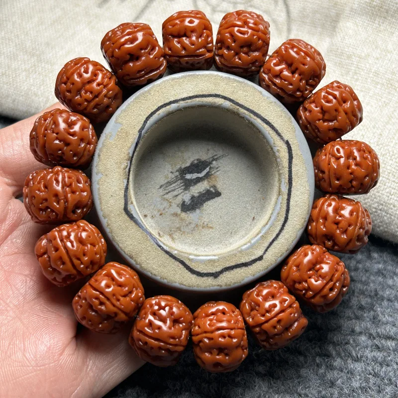 Machine Brushed Patina Honeycomb Bracelet Double Plate Dragon Pattern Small King Kong Tibetan Bud