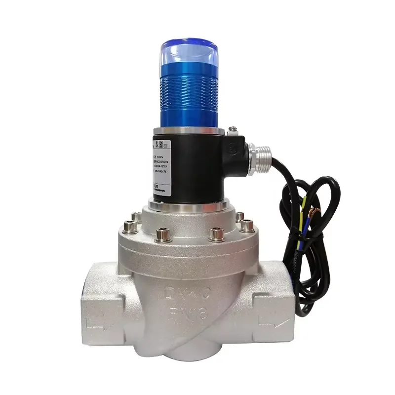 Explosion Proof 220V/24V LPG Shut Valve Detection Sensor Industrial Leak Quick Closing Valve Stainless Steel 304 12