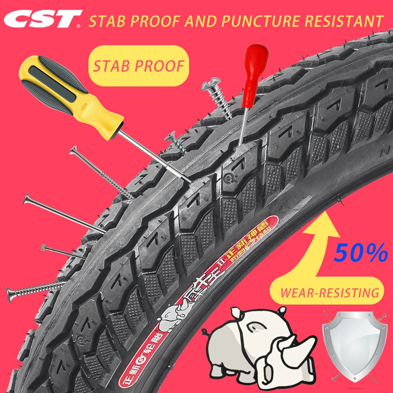 CST 14X2.125 14X2.50 16X2.125 16x2.50 16x3.0 18X2.125 Tyre 14Inch For Electric Bicycle Tire