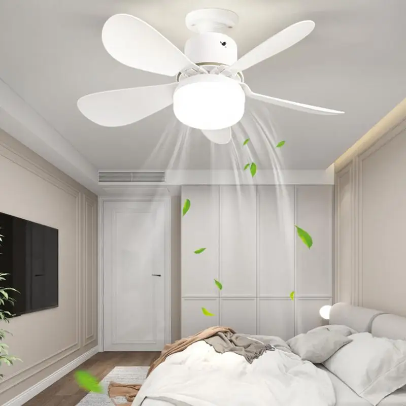 Ceiling Fan With LED Light Low Noise LED Fan Light Ceiling Light With Fan Powerful Light Bulb Fan Low Profile Ceiling Fan For