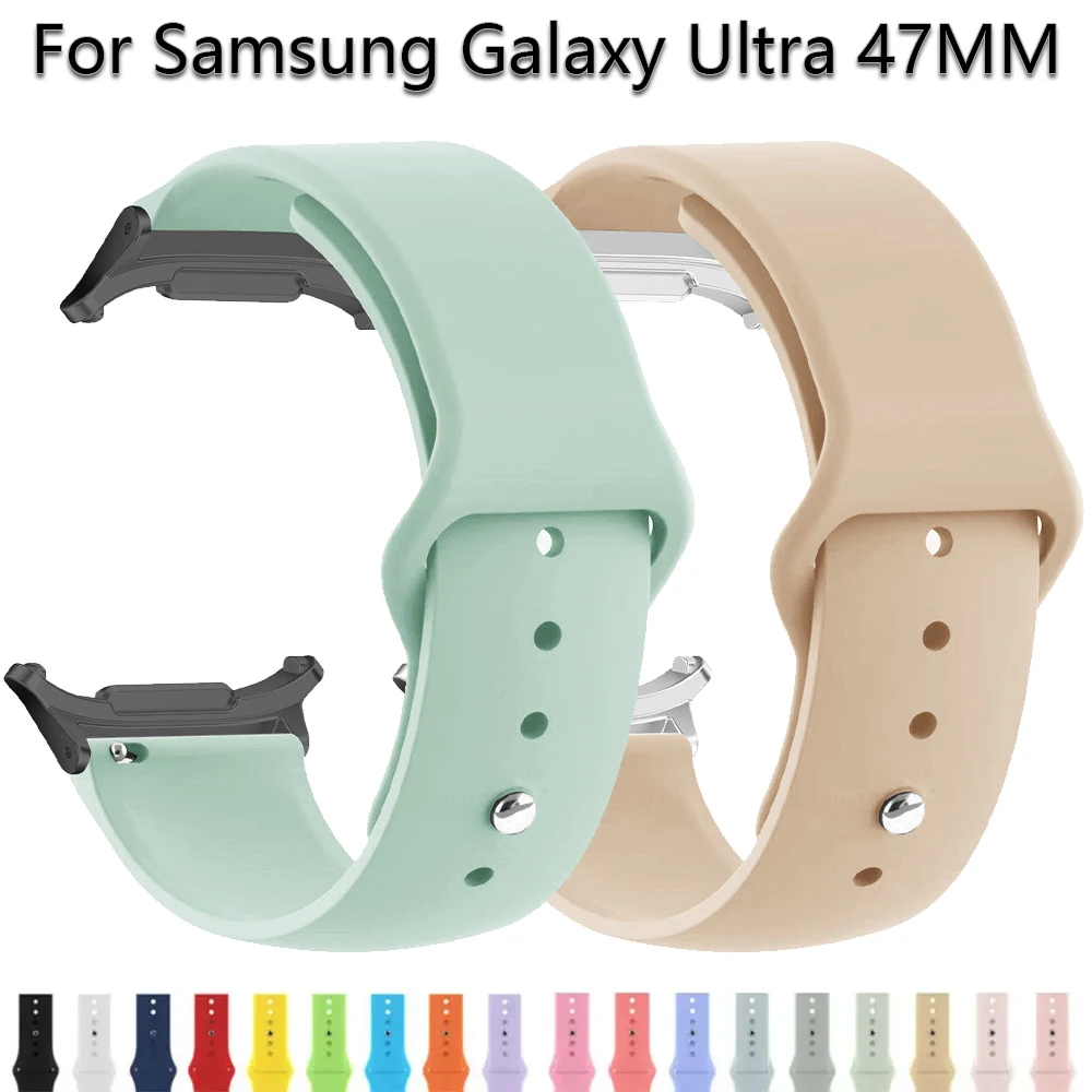 

Silicone Sports Band for Samsung Galaxy Watch 7 Ultra 47mm Strap Bracelet Wristband for Galaxy Watch Ultra Watchband Soft Correa