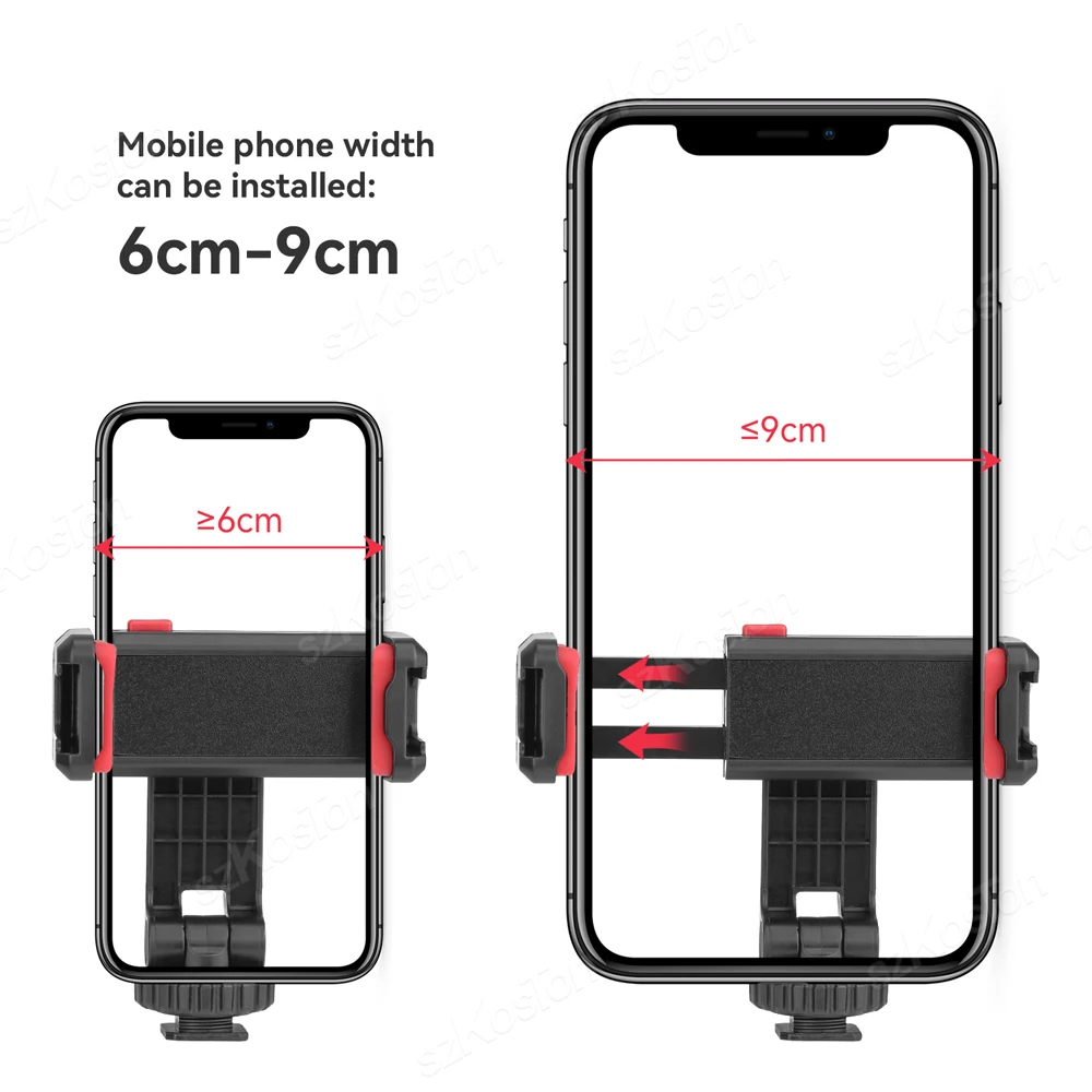 Держатель для телефона, крепление для монитора камеры DSLR, штатив с креплением с холодным башмаком для смартфона, видеосъемки