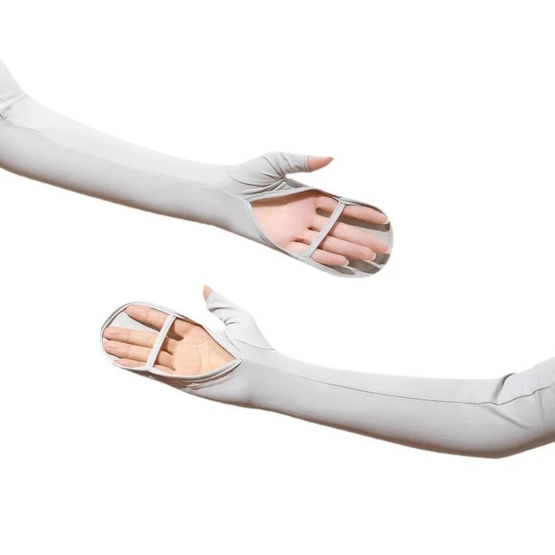 sun-protection-glovesand-ice-silk-sleeves-for-women-summer-uv-protection-breathable-and-loose-for-driving-and-outdoor-use