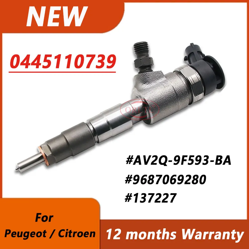 

0445110739 New Common Rail Fuel Injector 0 445 110 739 0986435203 For Engine PEUGEOT 9H
