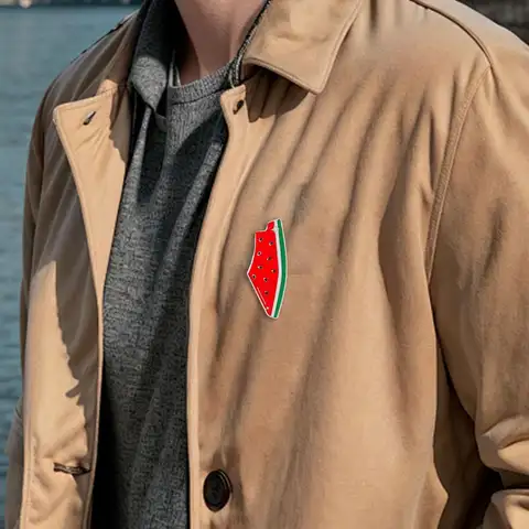 Söt Vattenmelon Emalj Pin Sommar Frukt Formad Brosch Väska Dekoration Märken Dam Kavajnål Charm Smycken Gåva 10 best sales vattenmelonbrosch - №1