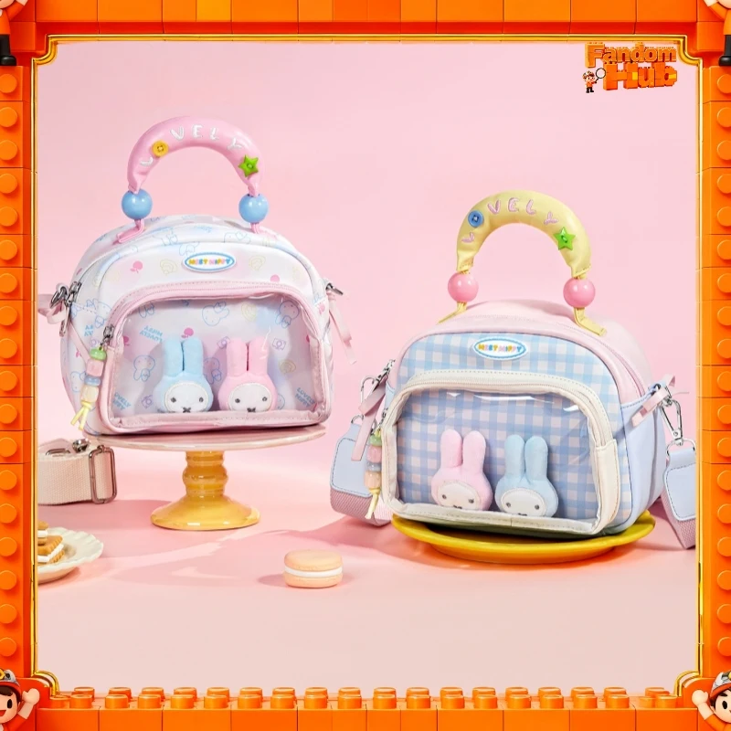 

2026 Genuine Miffy Dopamine Ita Bag Cute Cartoon Shoulder Handbag Crossbody Bag For Girls Fit 10cm Doll