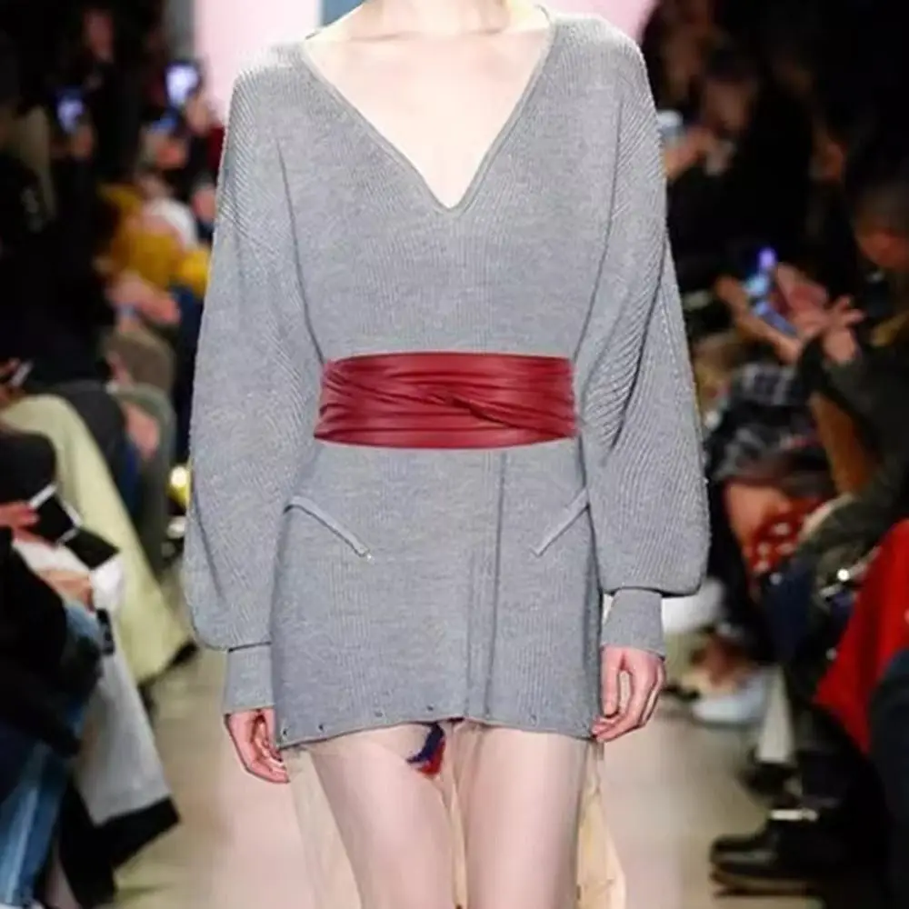 여성용 와이드 엘라스틱 허리 벨트 2025 신상 스타일리시 수트 액세서리 다용도 부드러운 우아한 PU 가죽 허리띠 조절 가능한 와이드 벨트