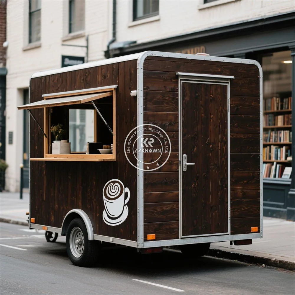 

Грузовик для еды на заказ с полностью оборудованной тележкой для хот-догов с мороженым Уличный ресторан Концессионный прицеп для кофе и фаст-фуда полностью оборудованный