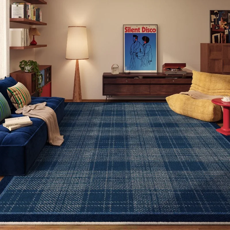 

Современный ковер для гостиной в скандинавском стиле с полосатым креативным дизайном, коврик для спальни, декор для дома, коврик для зон отдыха