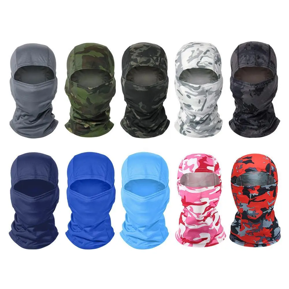 

Balaclava Full Face Mask Cover Cycling Airsoft Hunting Hat Camouflage Balaclava Scarf Summer Sun Protection Cycling Cap