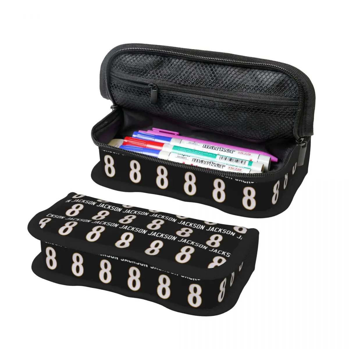 Lamar Jackson Pencil Case for Kids Gifts Pen Box Pencil Bag Stationery Supplies Pen Holder Bag