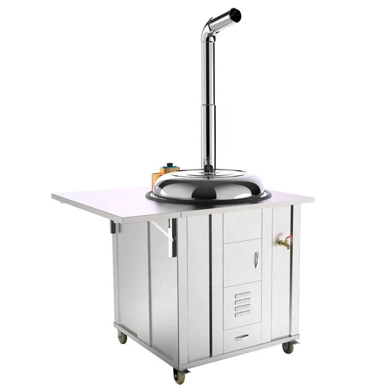 jf-KEEP JT001 304 Stainless Steel Outdoor Wood-burning Cook Stove 5L Capacity with Pot Cover Cookware