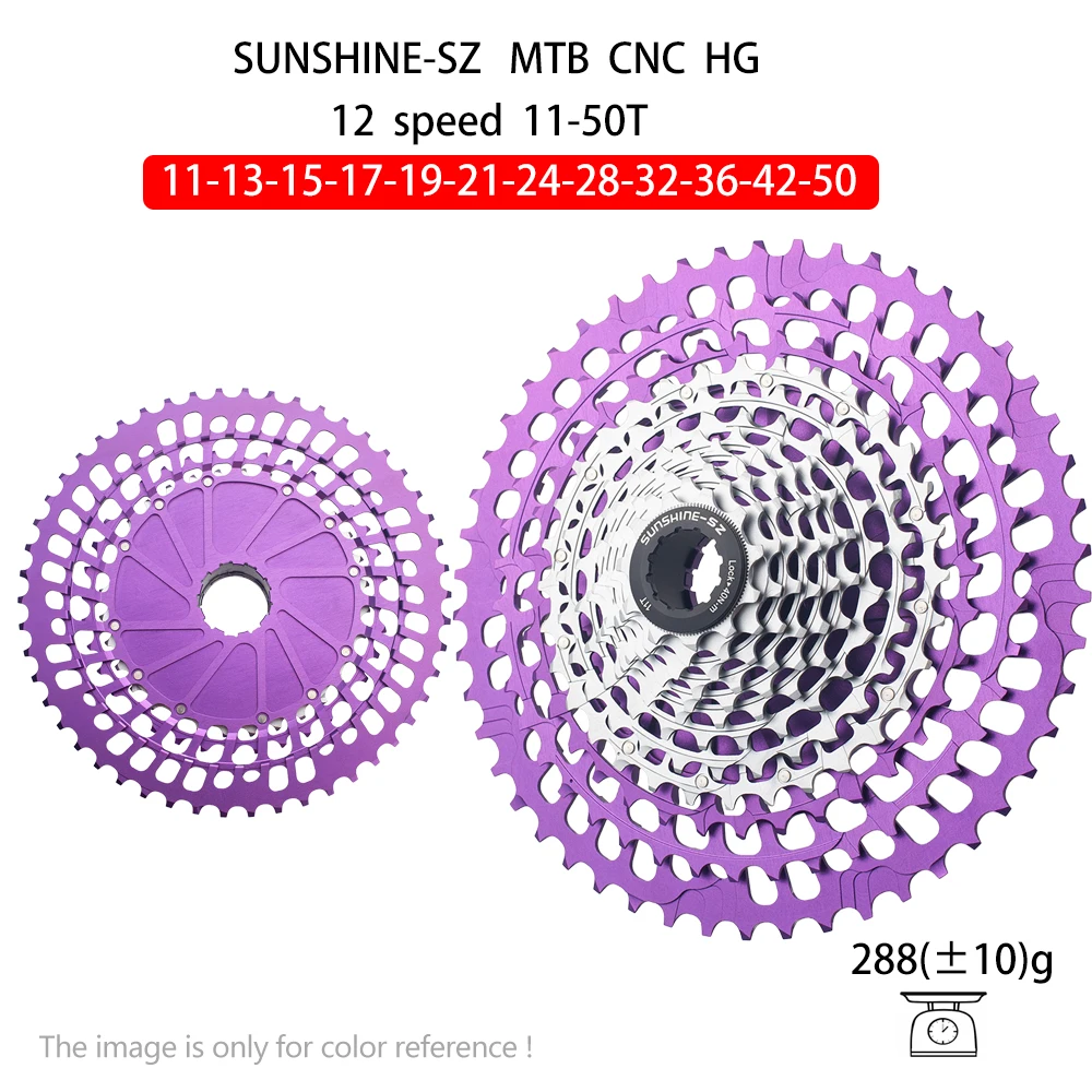 SUNSHINE K7 12 Speed MTB Cassette 11-46T 11-50T 11-51T HG Hub