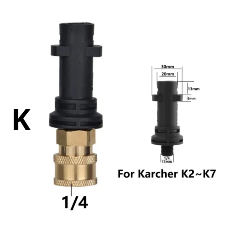 Hochdruckreiniger-Schnellwechseladapter 1/4 Zoll, robust, kompatibel mit AR Blue, Karcher, Lavor, Black & Decker, Bosch – Upgrade – Detail 5