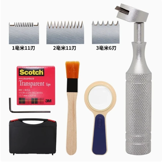 Lâmina de arranhões de filme de pintura, testador de adesão de tinta, faca de teste de grade 100