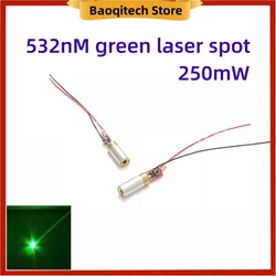 532nM green laser module 12mm green dot 250mW 2.8V-3.7V green laser head positioning laser head with spring switch