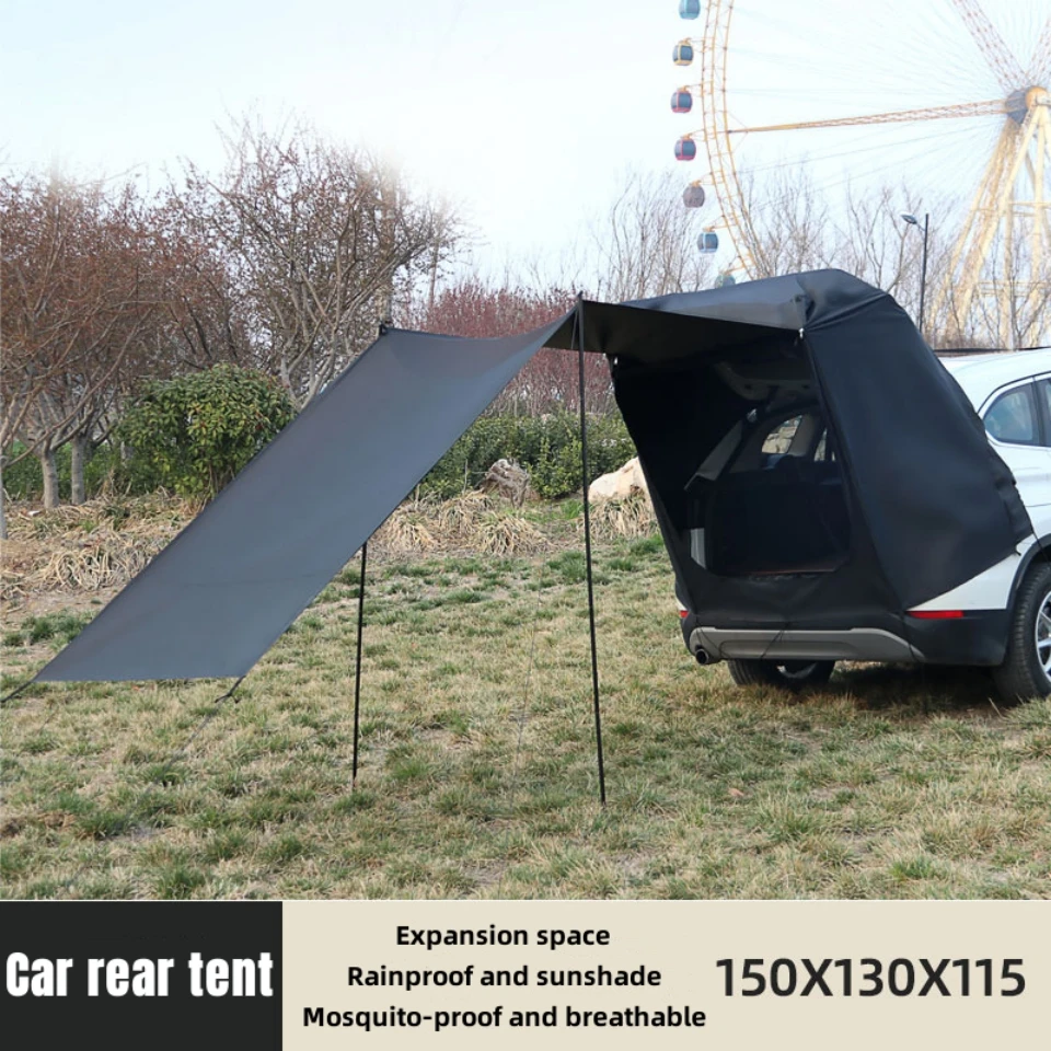 Rear Tent For Car Trunk Outdoor Travel Camping Tent Sun Shelter Tourism Picnic Car Tail Extension Tent Sunshade Rainproof Tent