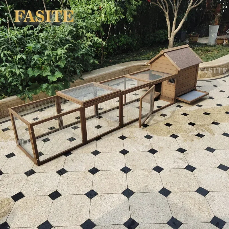 For Large Outdoor Wooden Chicken Coop Oversized Farm Poultry House Rustic Backyard Hen Hutch Durable Spacious Shelter
