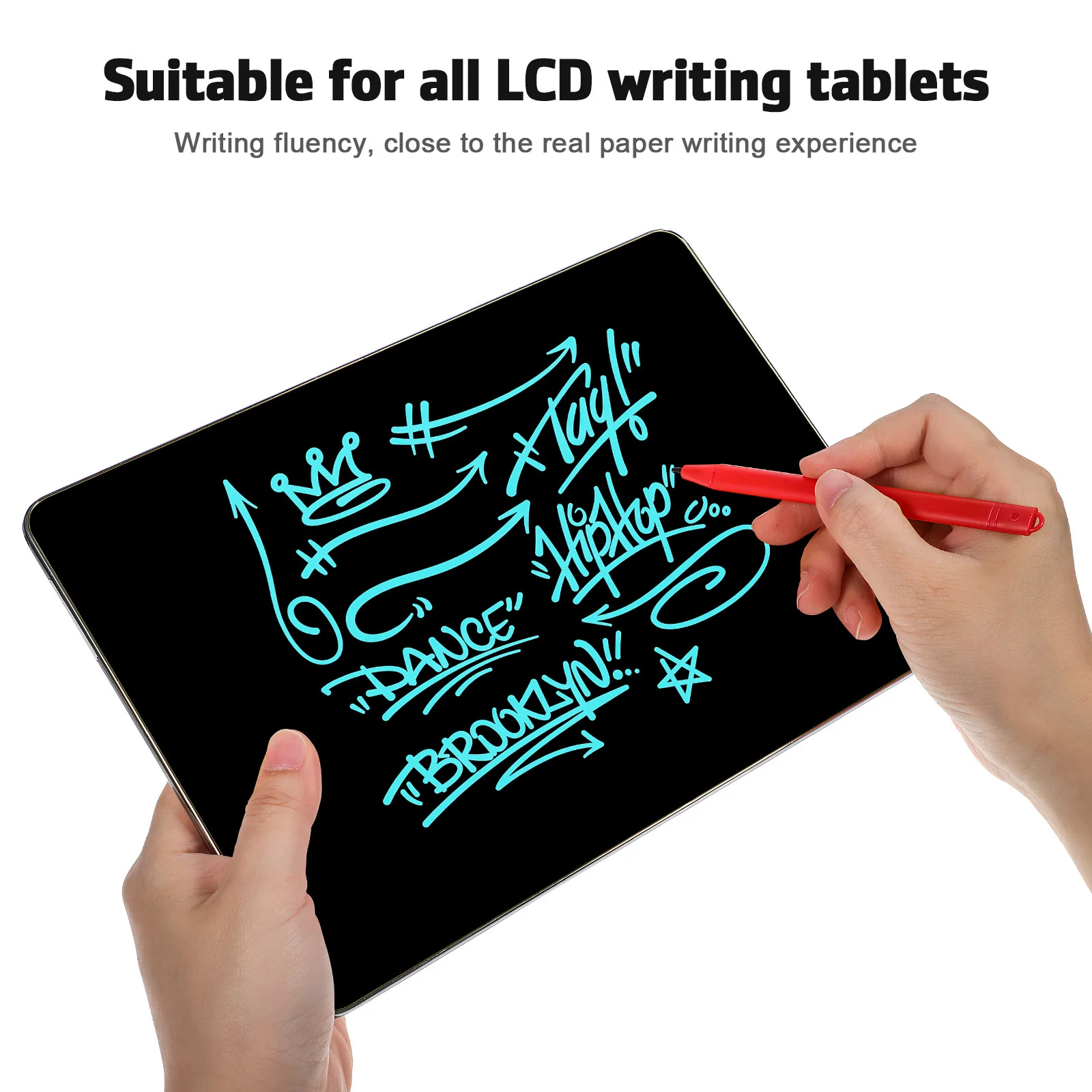 

7Pcs LCD Drawing Board Stylus Pen Reusable Writing Tablet Compatible Smooth Flow Portable Doodle Sketching Accessory