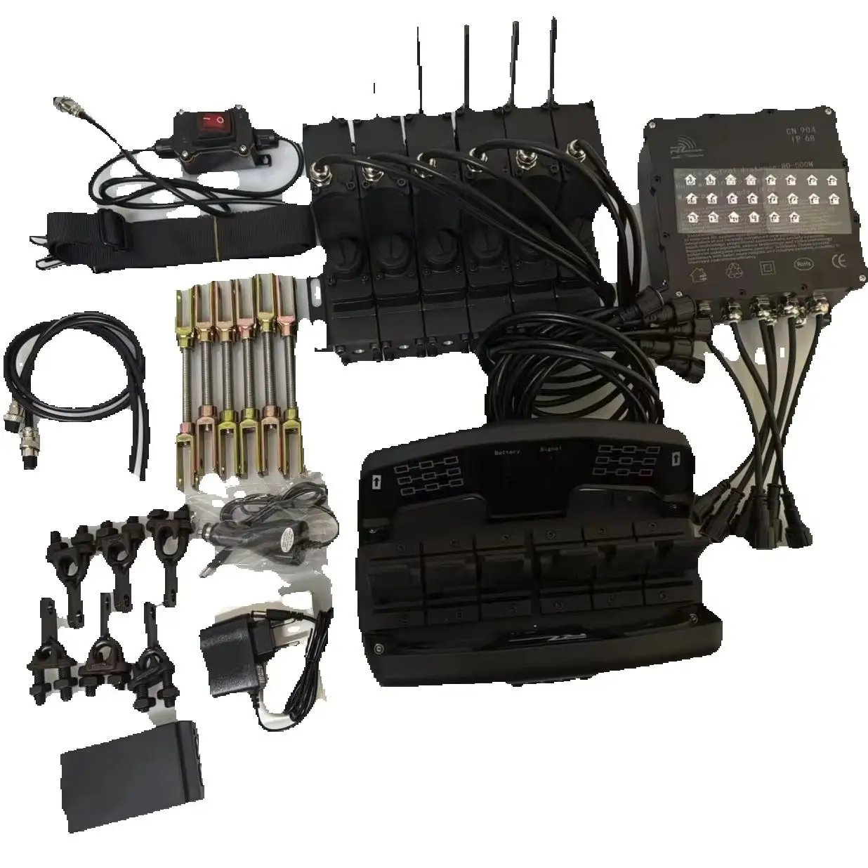 General-Purpose Truck Crane Remote Control Upgrade Retrofit Solution for 6-Channel Hydraulic Valve Bodies