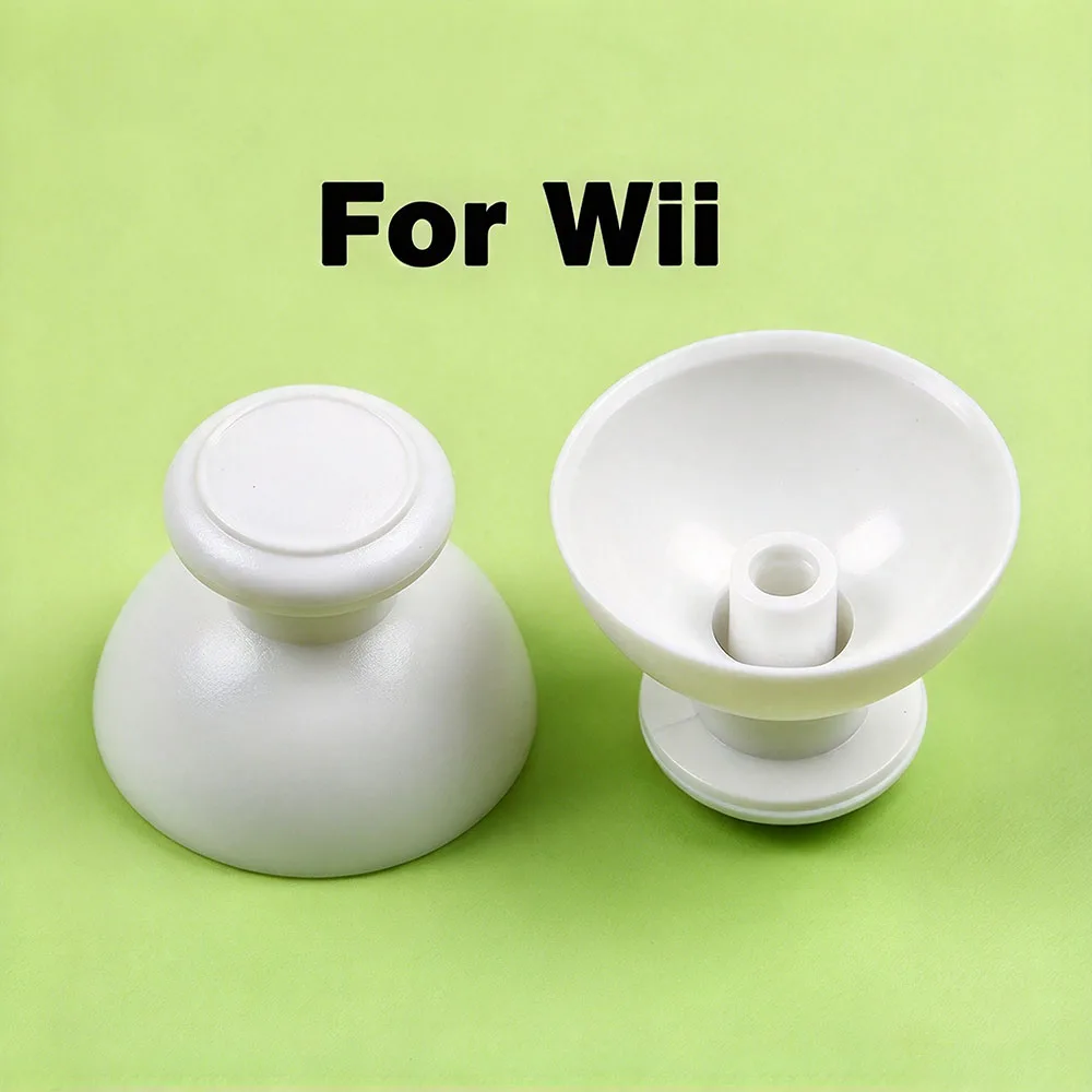 2PC For Wii U 3D Analog Joystick Grip Cap Buttons For WII WIIU Thumbstick Keys Gamepad Controller Replacement Parts