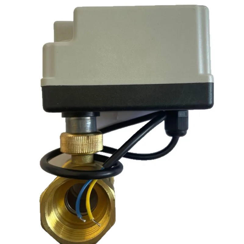 AC220V two-wire DN15-40 two-way three-way electric ball valve, self-integrated, central air conditioning duct disc