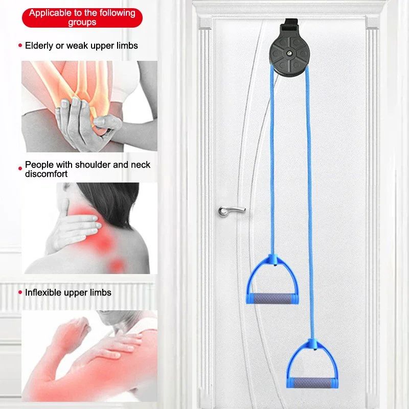 

Shoulder Therapy Exercise Pulley System Arm Rehabilitation Over Door Training Equipment Shoulder Therapy Exercise Pulley