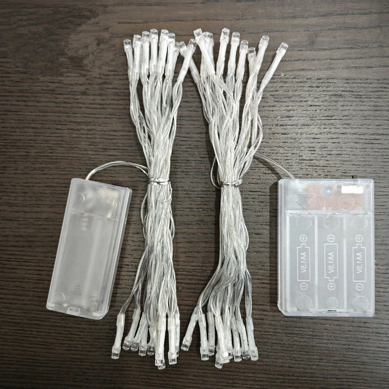 100Pcs 1.5M 3M 6M Led String Light Christmas Tree Decor Lights Battery Power Room Home Garden Outdoor Festival Fairy Lamp  ﻿