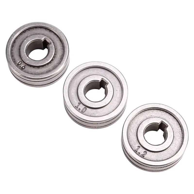 

Easy Use 3PCS Welding Wire Feeding Roller Drive Wheel 0.6Mm-1.2Mm Knurl K Groove MIG Wire Guide High Quality Welding Accessories