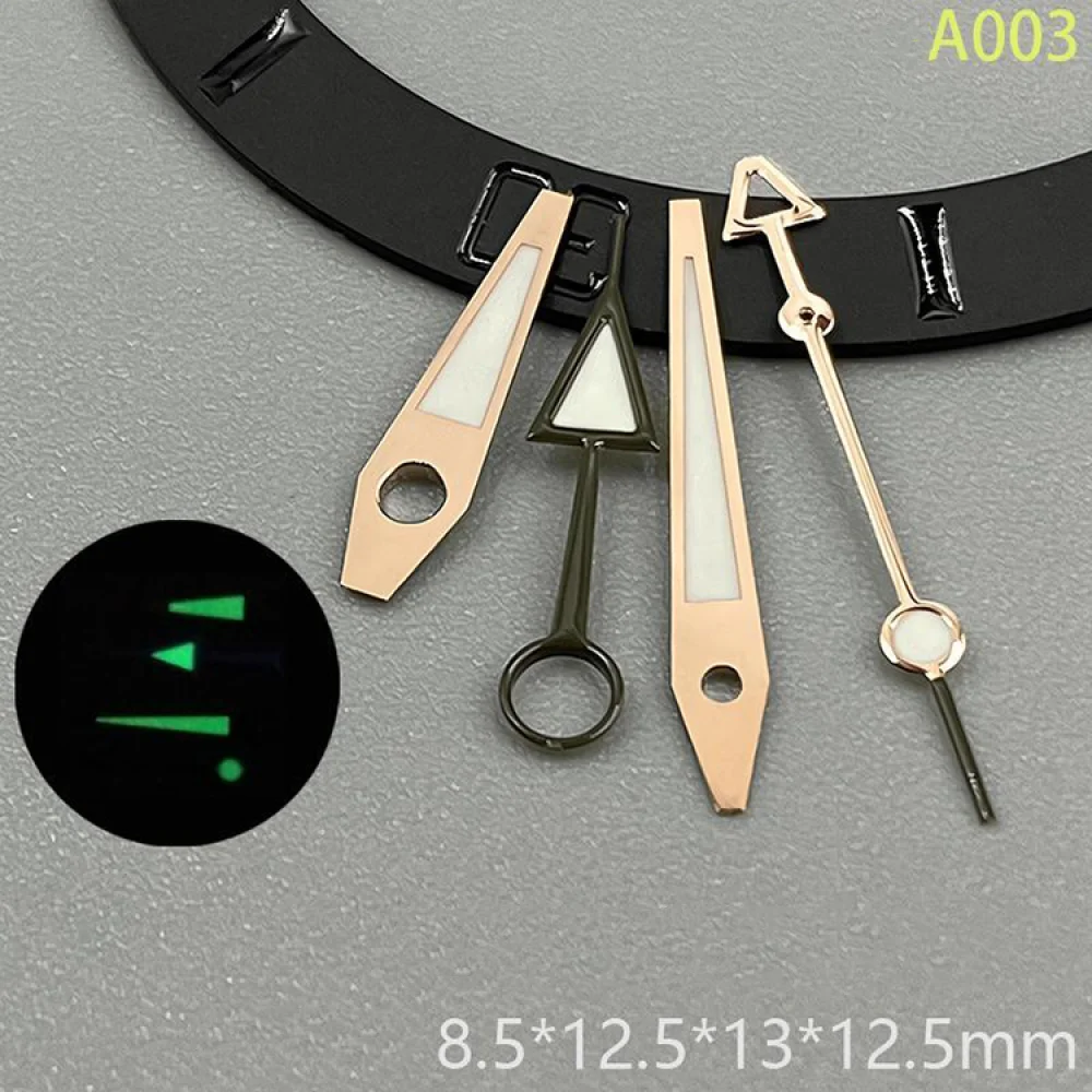 4 PCS/Set NH34 Hands GMT Green Luminous Pointers for NH34 Movement Mechanical Watch Accessories