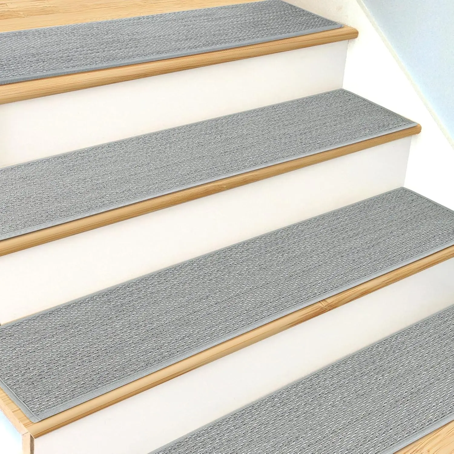 Stair Treads Non Slip for Wooden Steps Indoor Extra Wide Stair Tread Carpet Stairs Runner Absorbent Stair Stepping Carpet 8x30In