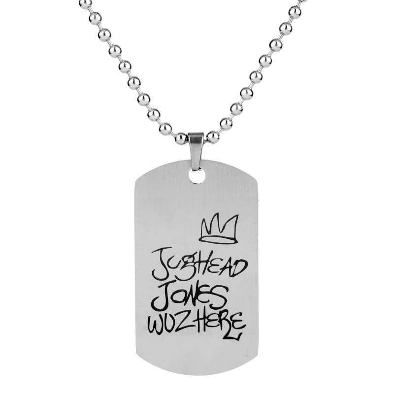 Stainless Steel Necklace Riverdale South Side Serpents Hat Pendant Necklace Bead Chain Collier