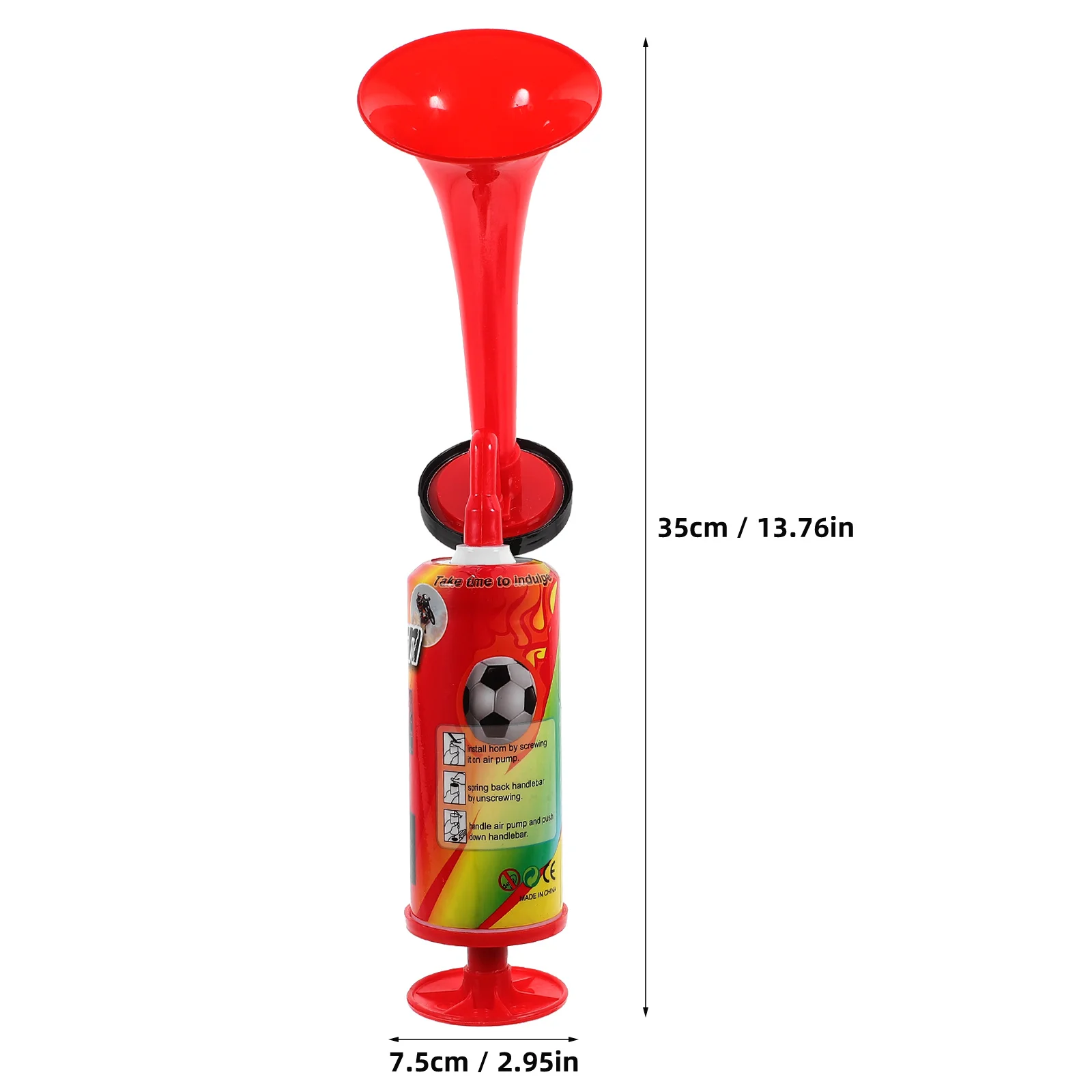 Soccer Horn Football Stadium Horn Handheld Soccer Air Cheering Horn Loud Voice Cheering Horn With Loud Voice For Air Pump