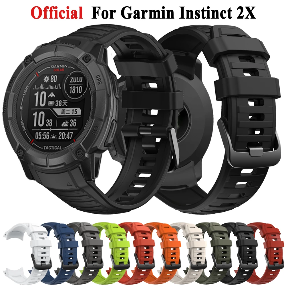 Для Garmin Instinct 2X солнечные ремешки силиконовый ремешок для часов браслет для Instinct 2X сменные браслеты аксессуары