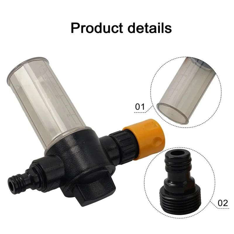 

【Flash Deal】100ML Water Foam Pot Garden Hose Foam Lance Clean Washing Foamer Car Wash Water Gun Soap Foam Spray Bottle Cleaning