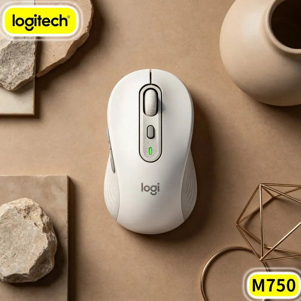 Logitech M750 Desktop Household Mouse Multi Device Pairing Low Noise Feedback Smart Scroll Wheel For Laptop Tablet Work