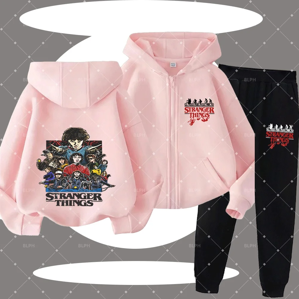 Sweat à capuche 'Stranger things' 'Démogorgon' - Blanc - Garçon - 18.00