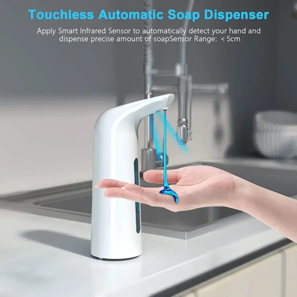 

Automatic Soap Sanitiser Dispenser 400ml Handsfree Infrared Sensor Contactless Sanitiser Dispenser For Home Kitchen Bathroom