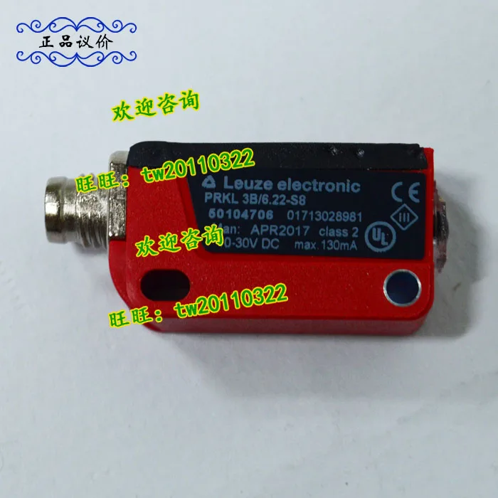 New PRK3CL1.A3/4T-M8 Leuze Photoelectric Switch PRKL 3B/6.22-S8 Discontinued